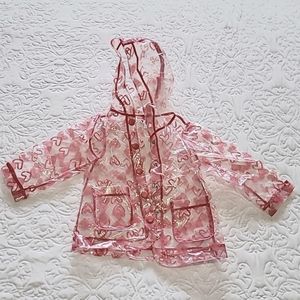 Girls, Pink, Raincoat and umbrella, 2T